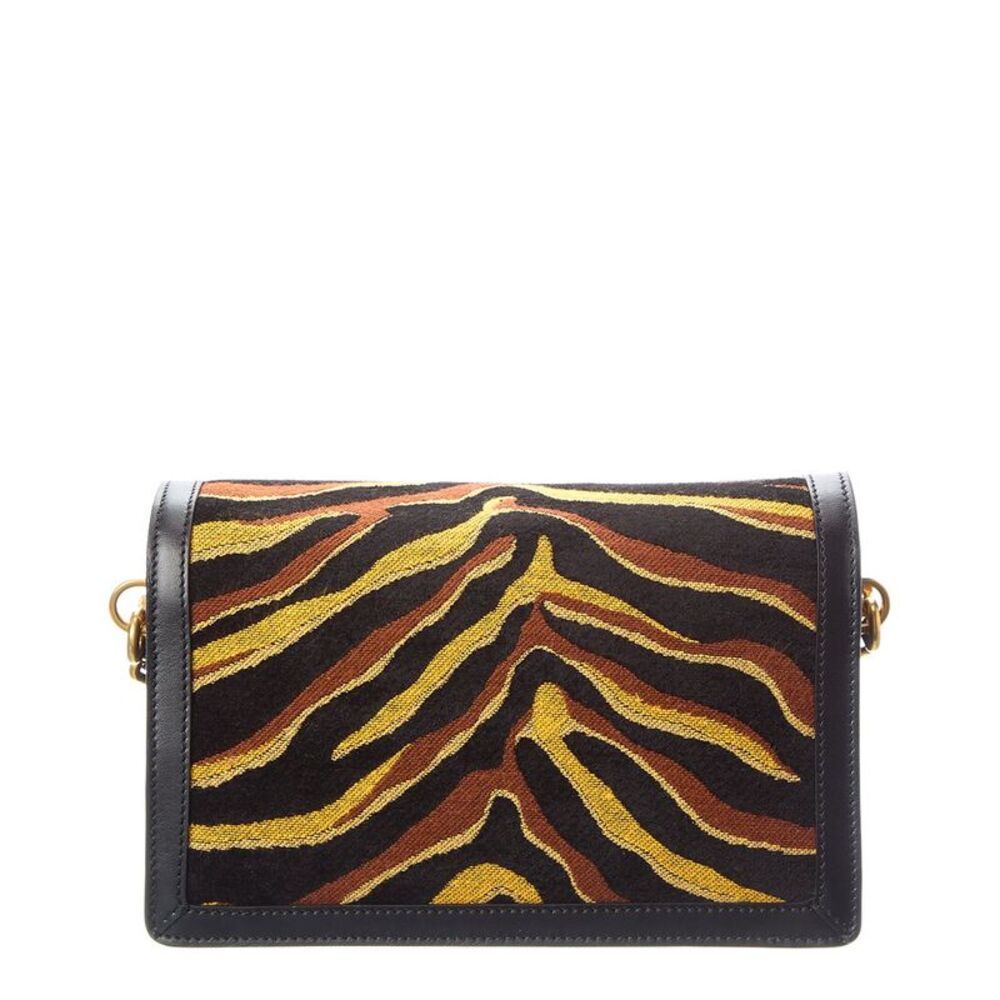 Tod’S T Canvas & Timeless Leather Shoulder Bag, Black - Picture 2 of 5